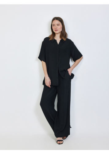 מכנסי גומי רגל ישרה