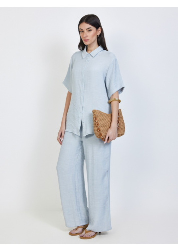 מכנסי גומי רגל ישרה