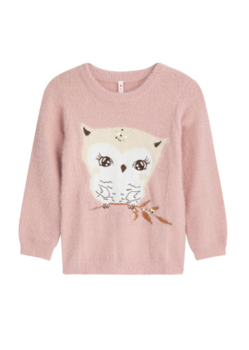 סוודר עם רקמה פאייטים