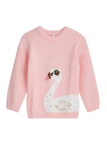 סוודר עם רקמה פאייטים