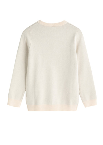 סוודר עם דוגמא סרוגה