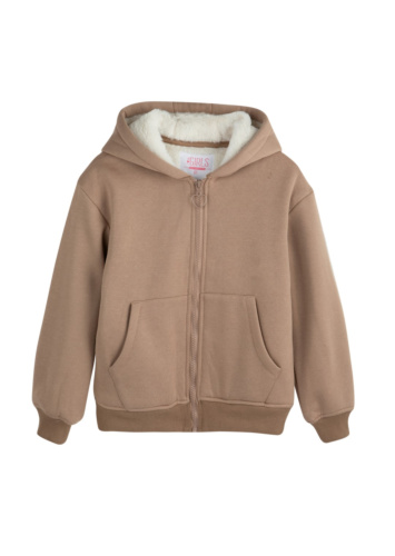 קרדיגן בנות עם פרווה פנימית