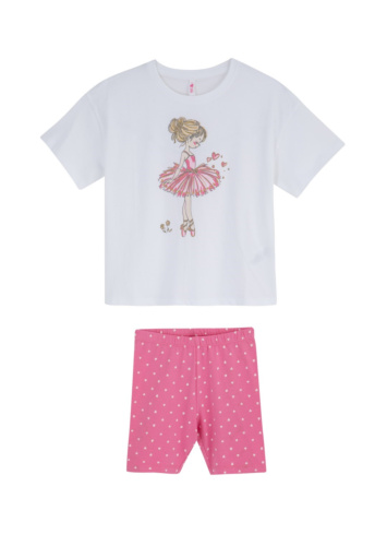 סט בנות בלרינה וטייץ קצר