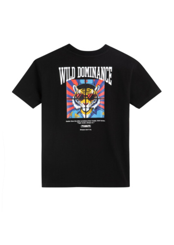 טי לייקרה עם דפוס מדבקה