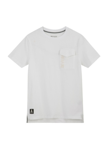 טי לייקרה עם כיס וחתך