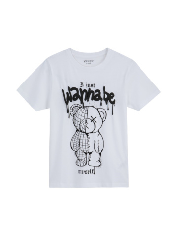 טי בייסיק עם דפוס