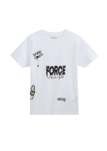 טי בייסיק עם דפוס