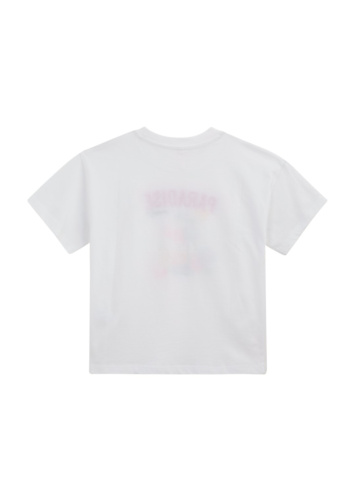 טי שירט עם דפוס ורקמה