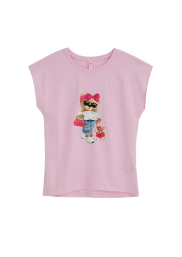 טי שירט עטלף עם דפוס