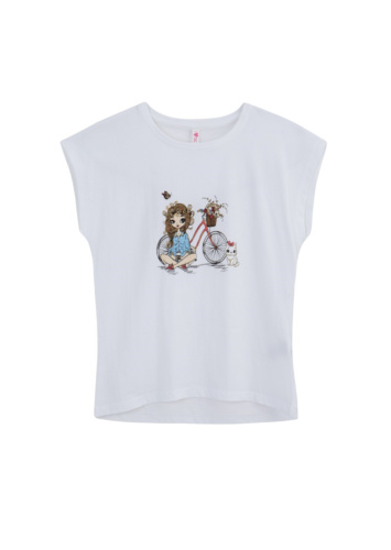 טי שירט עטלף עם דפוס