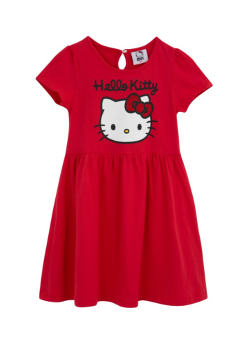 שמלת HELLO KITTY עם דפוס