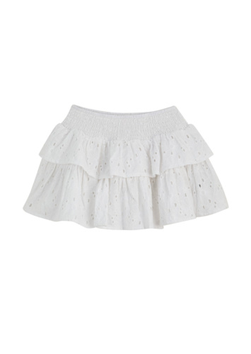 חצאית כותנה רקומה