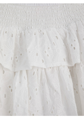 חצאית כותנה רקומה