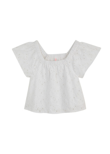 חולצת כותנה רקומה