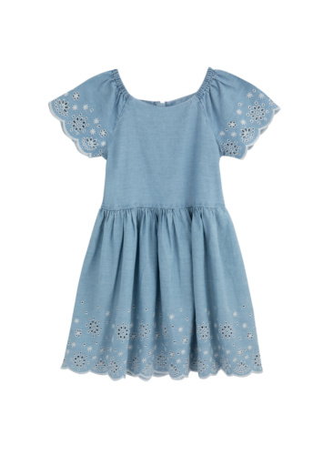 שמלת ג'ינס עם רקמה