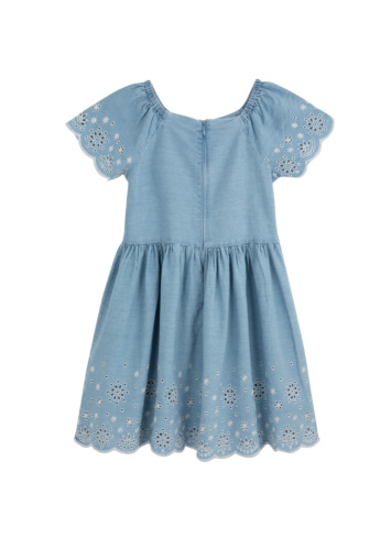 שמלת ג'ינס עם רקמה