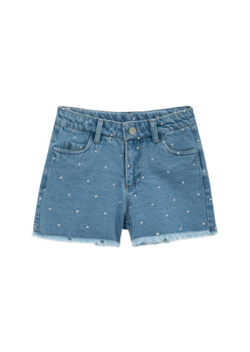 ג'ינס קצר עם רקמה