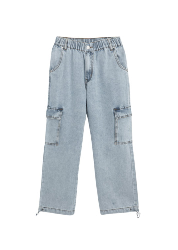 ג'ינס קרגו דק