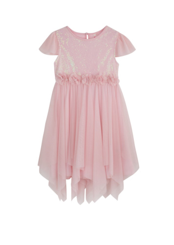 שמלה עם טול ופאייטים