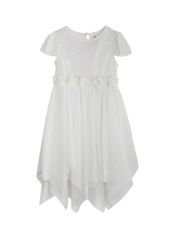 שמלה עם טול ופאייטים