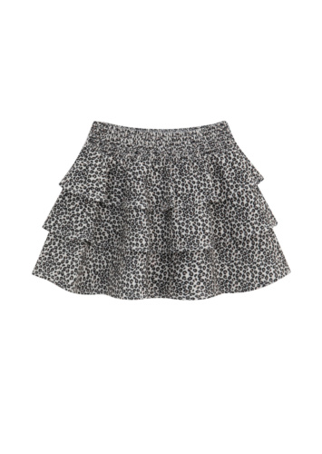 חצאית קומות בד מנומר