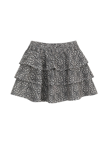 חצאית קומות בד מנומר