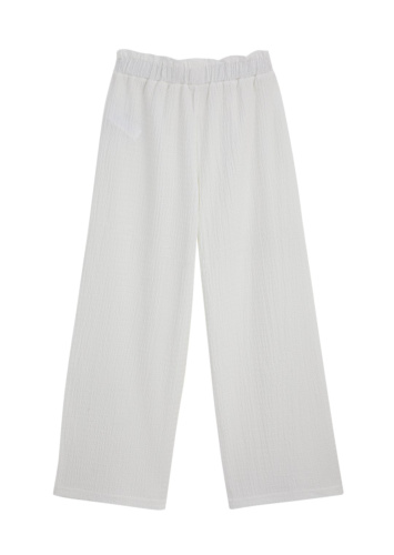 מכנס ארוך בד טקסטורה