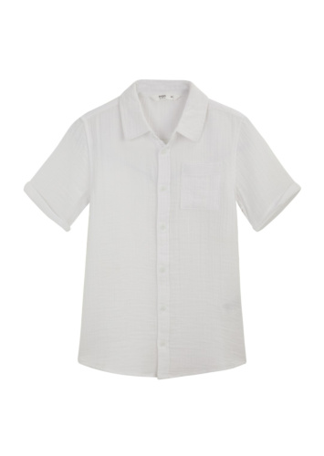 חולצת מבד טטרה לבנה