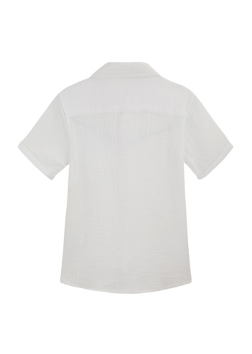 חולצת מבד טטרה לבנה