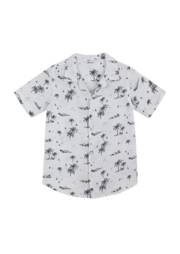 חולצת מבד טטרה מודפסת