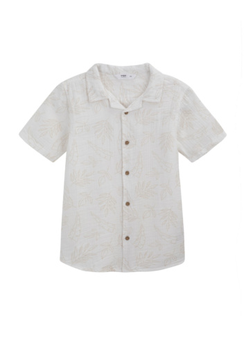 חולצת מבד טטרה מודפסת