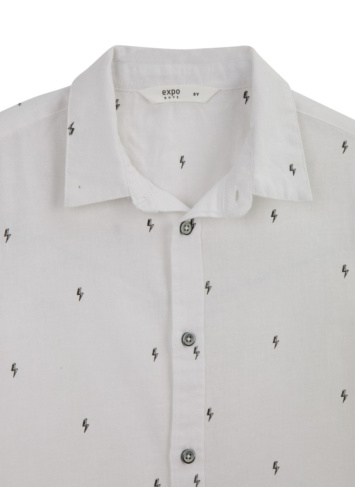 חולצת אריג עם דפוס קטן