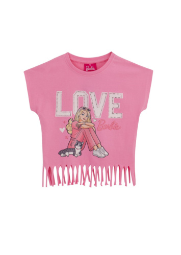 טי שירט BARBI עם פרנזים