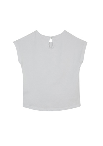 טי שירט עם דפוס לבן