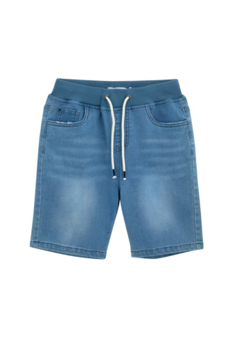 ברמודה ג'ינס עם חגורת ריב