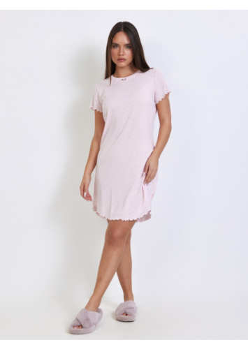 כותנת ש.קצר פויינטל ורוד