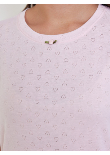 כותנת ש.קצר פויינטל ורוד