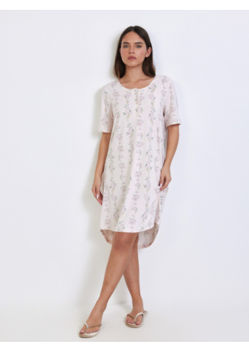 כותנת כפתרה ס.סופט פרחים