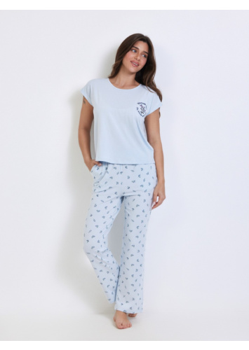 סט מודל כותנה תכלת