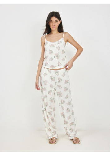 סט ריב מודל גופייה פרחים