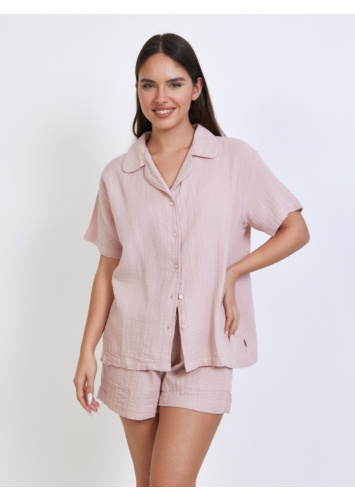 מכופתרת טטרה ש.קצר ורוד