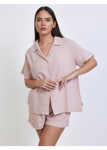 מכופתרת טטרה ש.קצר ורוד