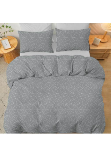 סט מיטה וחצי 200*120 כותנה BLACK %100