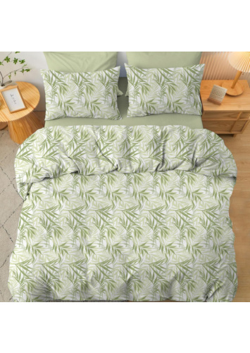 סט מיטה זוגית 200*160 כותנה  LEAVES 100%
