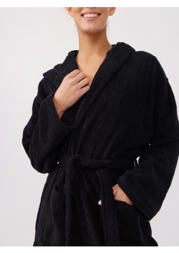 חלוק מגבת עם קפוצון %100 כותנה