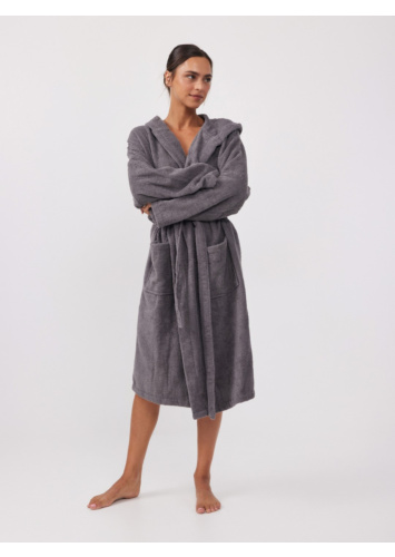 חלוק עם קפוצון %100 כותנה