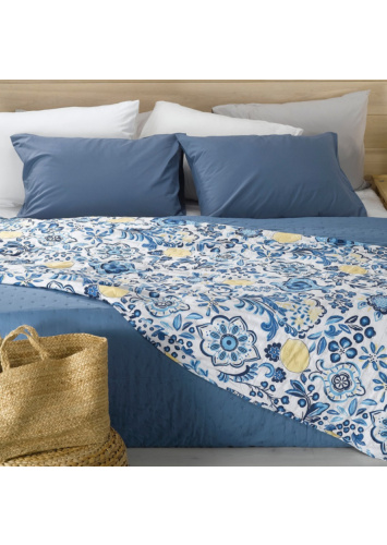 שמיכת קיץ 200*220 מודפסת