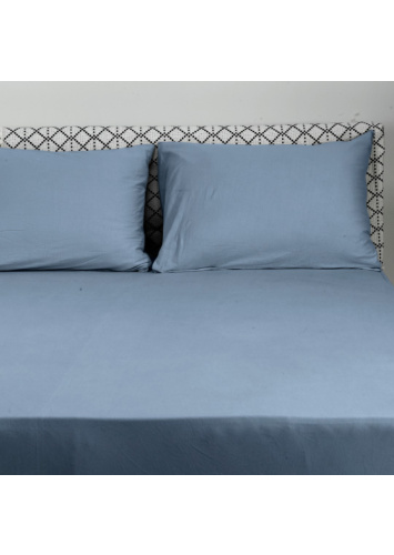 סט מצעים חלקי זוגי 100% כותנה ג'רסי 160/200