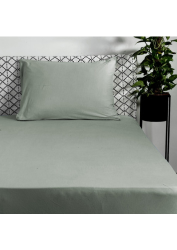 סט מצעים חלקי מיטה וחצי 100% כותנה ג'רסי 120/200