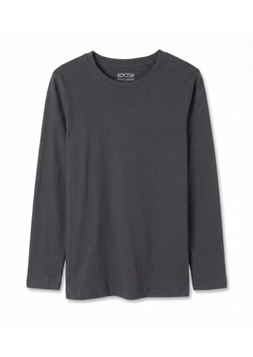 חולצת טי שרוול ארוך מפתח עגול בנים